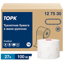 Бумага туалетная ТОРК Комфорт Т6, 100 м, 2 слоя (127530)