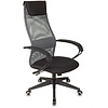 Кресло для руководителя Бюрократ "CH-607 TW-04", Neo Black, сетчатая ткань, темно-серый - 4