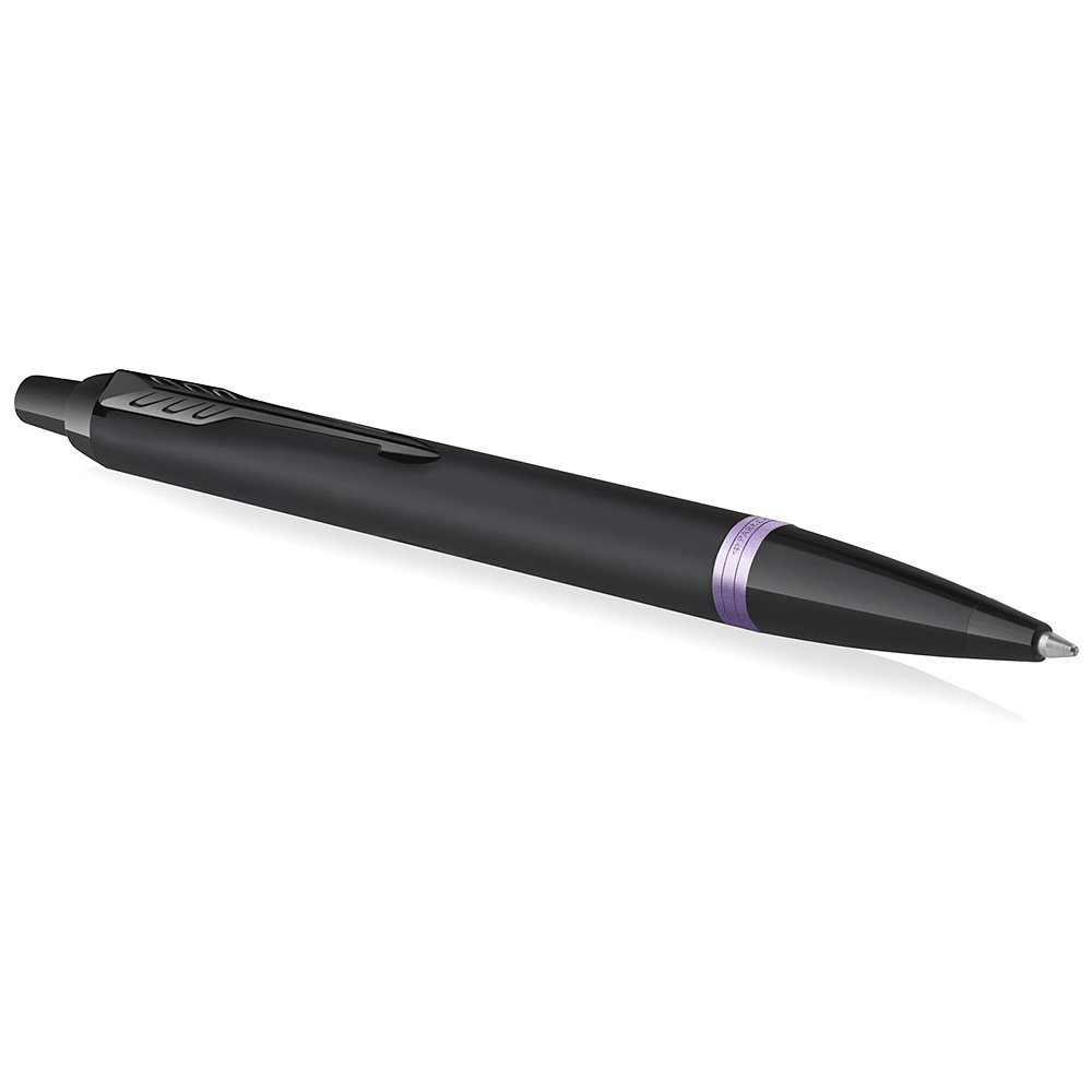 Ручка шариковая автоматическая Parker "IM Vibrant Rings K315", 0,7 мм, черный, фиолетовый, стерж. синий - 5