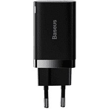 Сетевое зарядное устройство Baseus "CCSUPP-E01", Super Si Pro Quick Charger C+U 30W EU, черный 