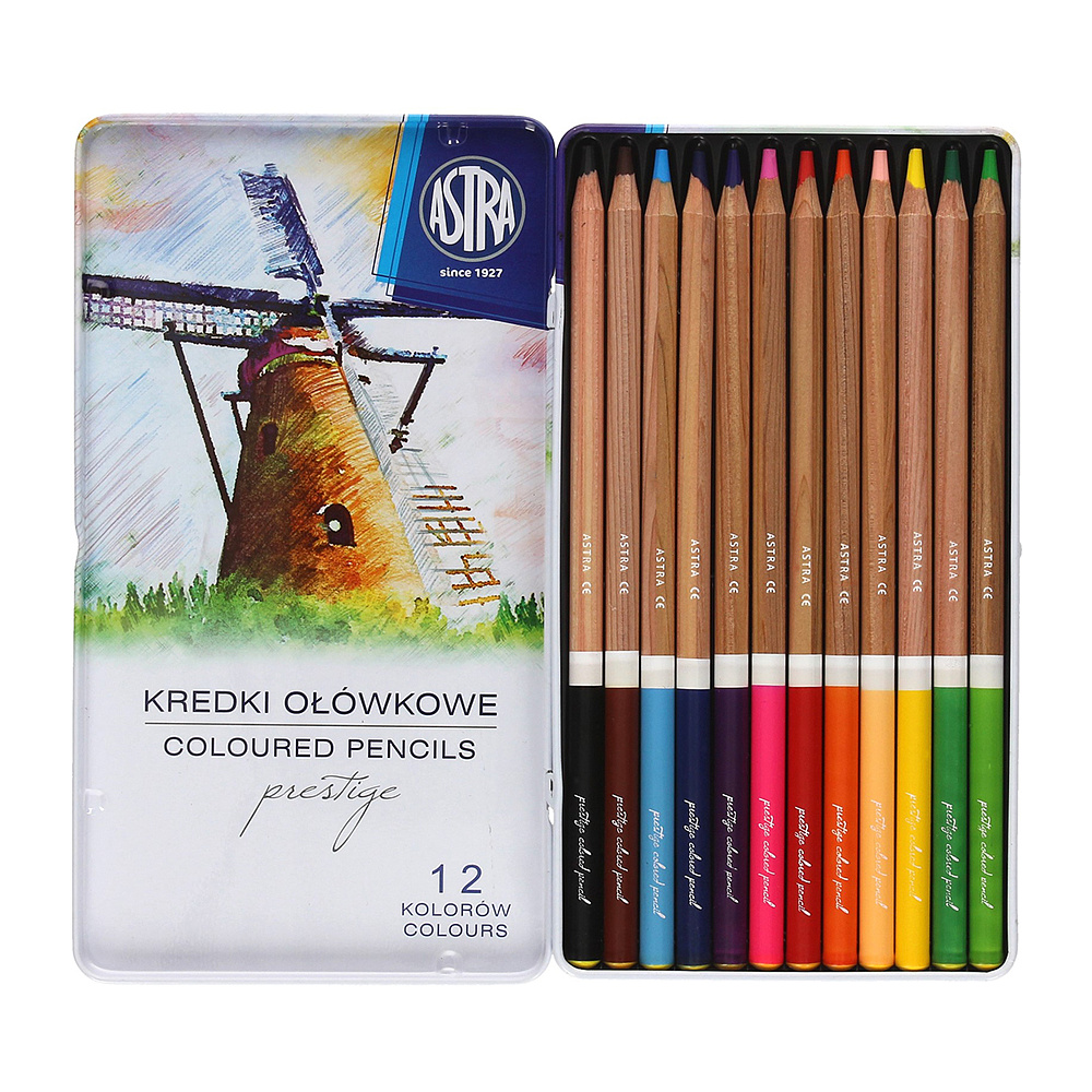 Набор цветных карандашей "Prestige", 12 цветов - 2