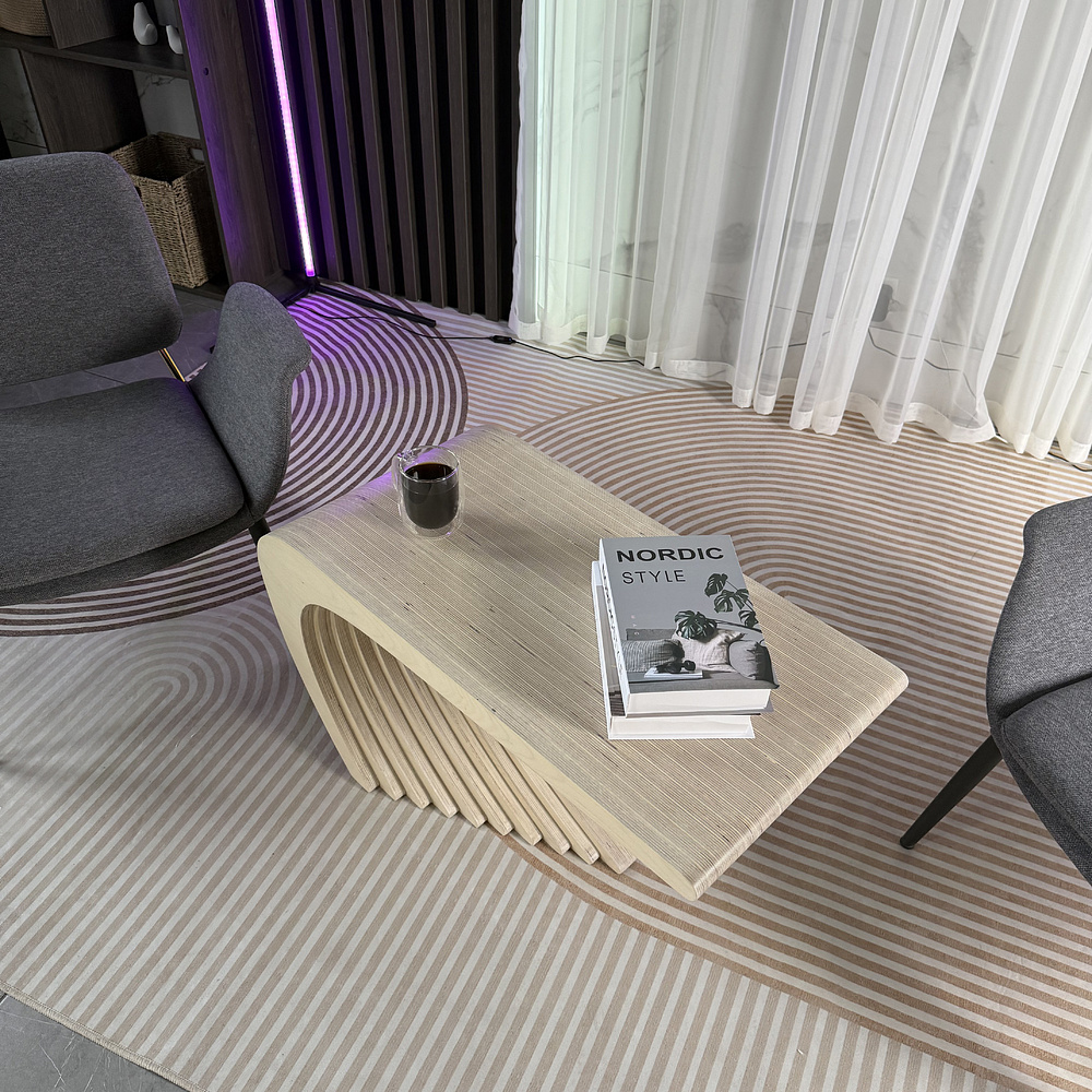 Журнальный столик Karlinwood GAP M 830х420x470 мм, фанера натуральная - 4