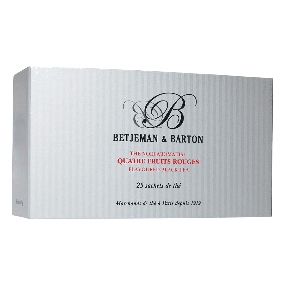 Чай "Betjeman Barton", 25 пакетиков х2 г, черный, Quatre Fruits Rouges