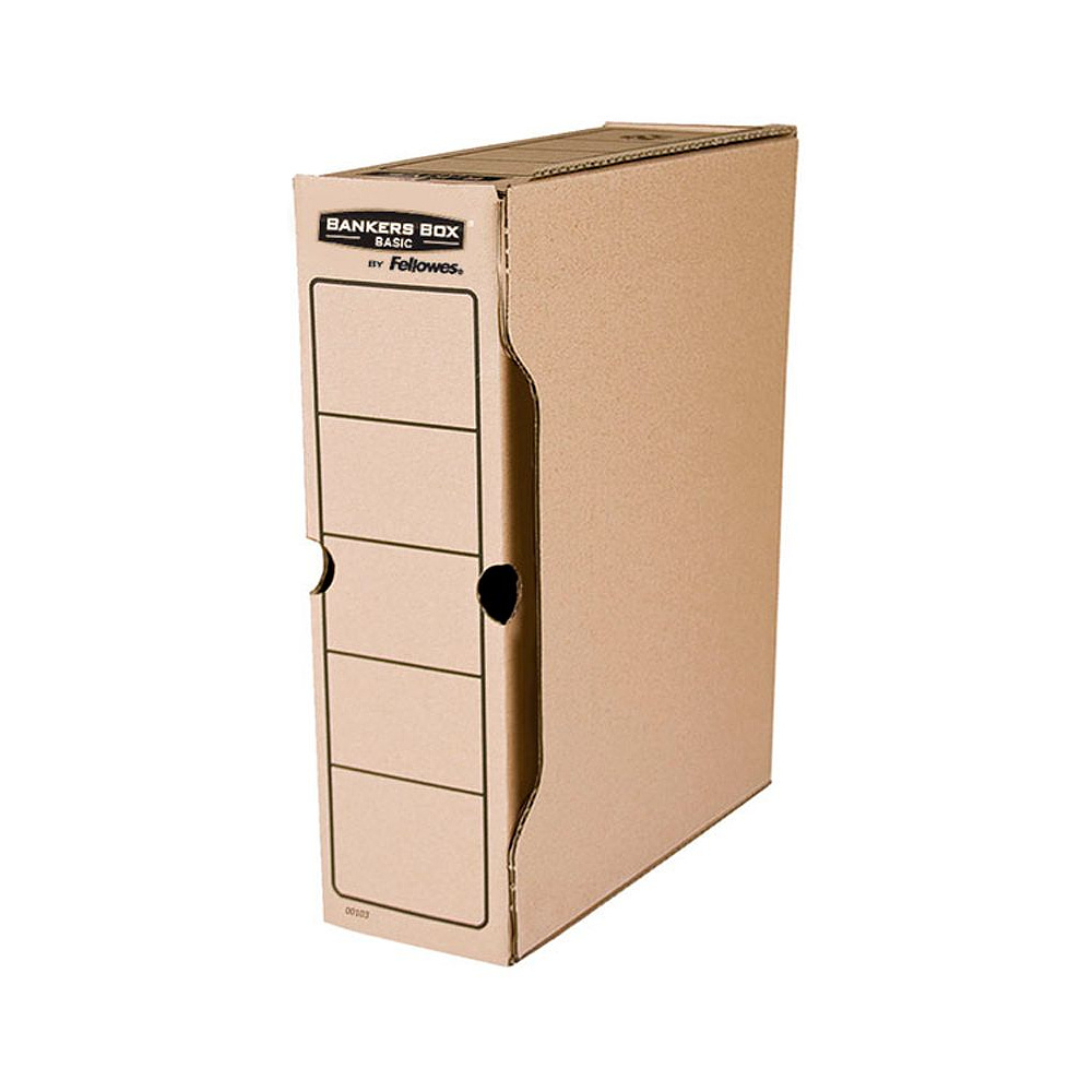 Короб архивный Bankers Box "Basic", 100x260x312, гофрокартон