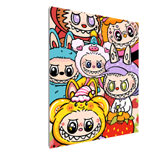 Картина по номерам "Labubu Friends"