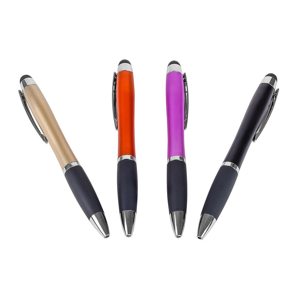 Ручка шариковая автоматическая "Riolight", 0.7 мм, черный, серебристый, стерж. синий - 3