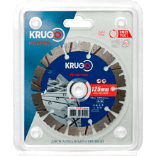 Круг алмазный по бетону Krugo Master, 125х22.23 мм, сегментный