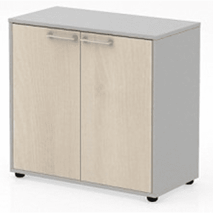 Коллекция Титан Шкаф малый ТН420/2+ТНД22+ТНТ80/2, 800х400х751, с глухими малыми дверями и топом