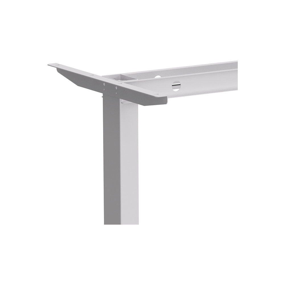 Стол с электроприводом WellDesk Basic 1200x675х18 белый/ясень шимо светлый (9191460+9197779) - 6