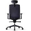Кресло для руководителя BESTUHL "J15", сетка, пластик, темно-серый - 5