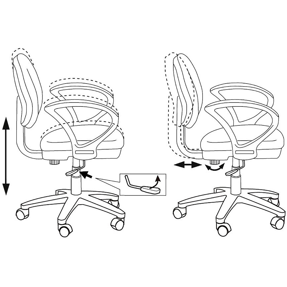 Кресло для детей "Бюрократ KD-3/WH/ARM", пластик белый, мультиколор маскарад - 7