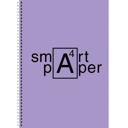 Тетрадь "Smart paper. No 3", А4, 80 листов, клетка, сиреневый