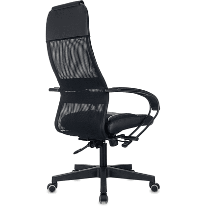 Компьютерное кресло "Бюрократ CH-NOVA LUX", сетка, экокожа, пластик, черный - 5