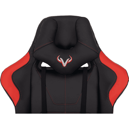 Кресло игровое Бюрократ Zombie VIKING 5 AERO Red Edition экокожа, черный, красный - 12