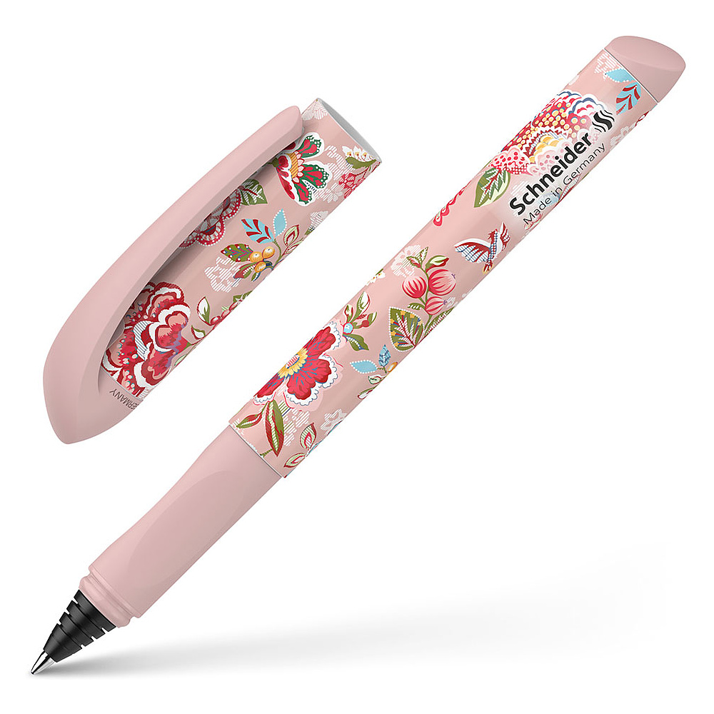 Ручка-роллер "Schneider Voice M", розовый, стерж. синий