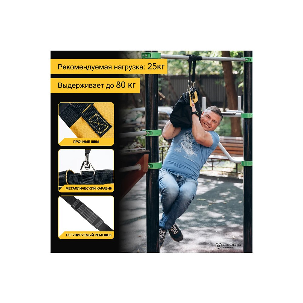 Сумка для инструментов Deli YS EDL430117, 400х200х270 мм, ткань Oxford, черный, желтый - 8