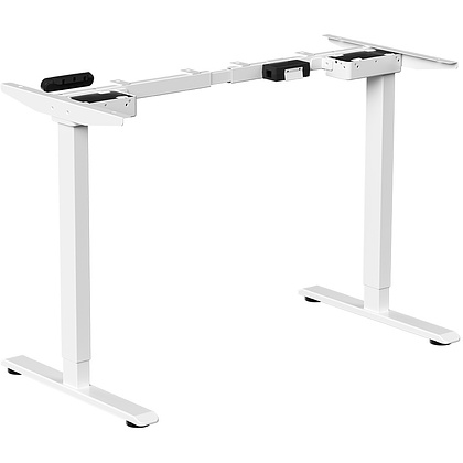 Стол с электроприводом WellDesk Prime 1300x675х18 белый/акация лэйкленд (9191462+9072453) - 5