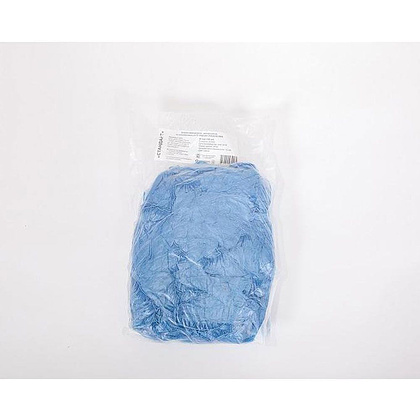 Бахилы эконом +, 16 мкм, 2 г, ПНД, 50 пар/упак, синий - 3