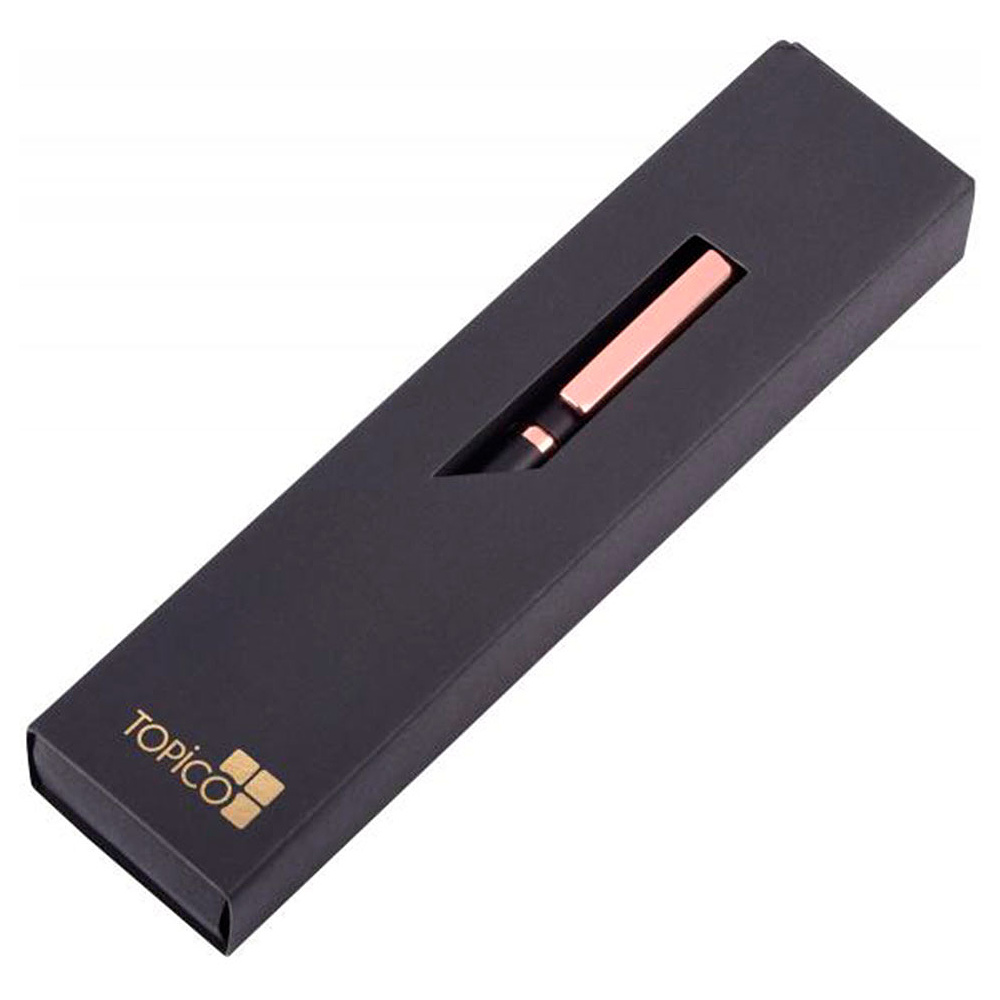 Ручка роллер "Copper roller", 0.7 мм, черный, стерж. синий - 3