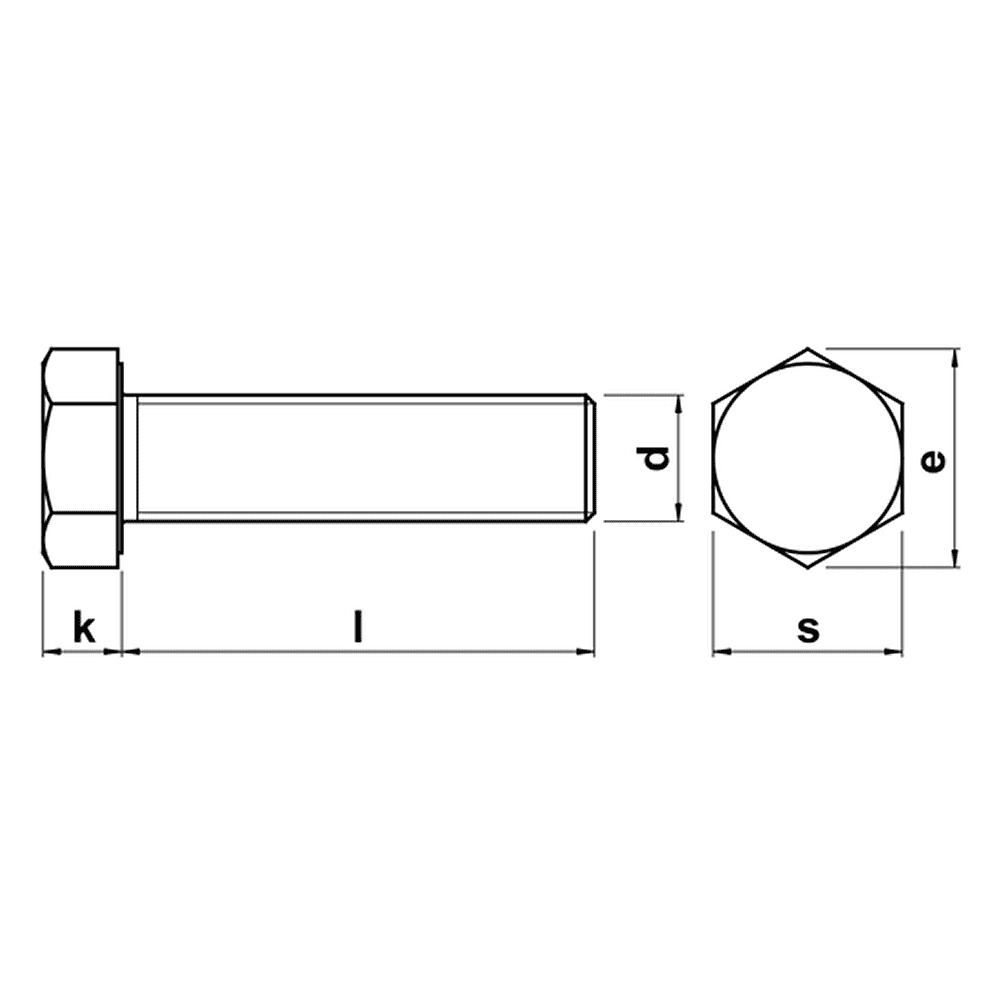 Болт шестигранный М10х40 мм, DIN 933/ГОСТ 7798-70, цинк, 5 кг - 2