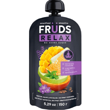 Пюре фруктовое "Smartfood smoothie fruds", вкус яблоко, персик