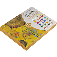 Краски масляные "Сонет", набор 24 цвета, 18 мл, тубы