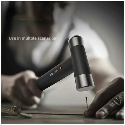 Молоток Deli HS EHT7008, 0,25 кг, Soft Touch, черный - 8