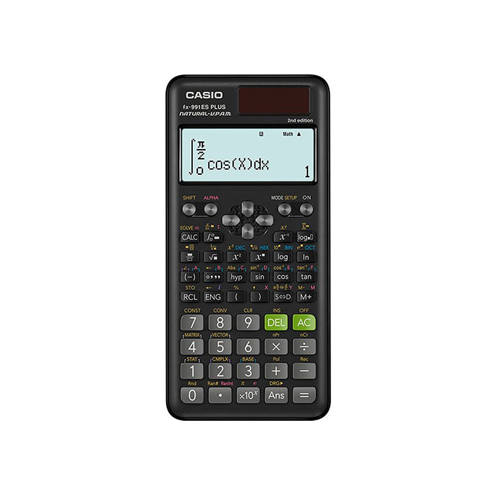 Калькулятор научный Casio "FX-991ES Plus 2", 417 функций, черный 