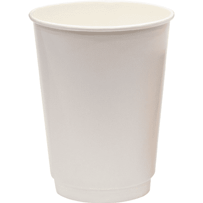 Стакан картонный 300 мл, 20 шт, 2 слоя, белый