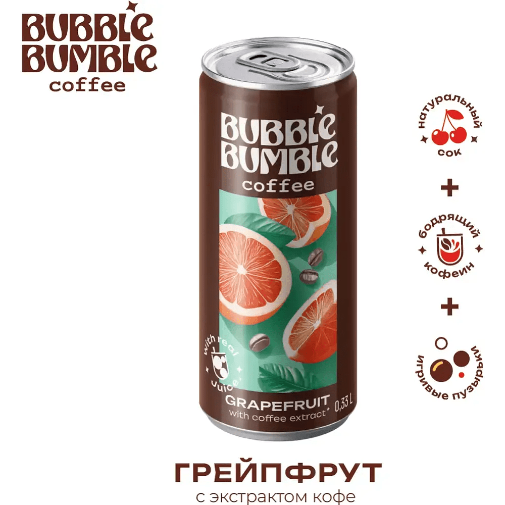 Напиток "Баббл Бамбл кофе грейпфрут", 0.33 л - 2