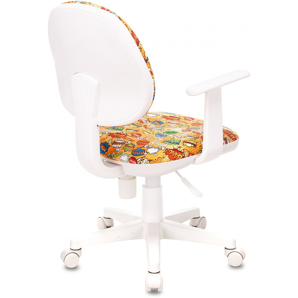 Кресло детское Бюрократ CH-W356AXSN, ткань, пластик, оранжевый бэнг - 4