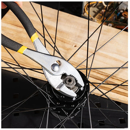 Переставные пассатижи Deli YS EDL25508, 200 мм., желтый, черный - 5