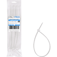 Хомут нейлоновый OnlyPro, 3.6х370 мм, белый, 100 шт