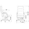 Кресло для руководителя Бюрократ "T-9927WALNUT", кожа, дерево, слоновая кость - 5