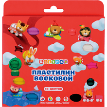 Пластилин восковой "Цветик" для детской лепки