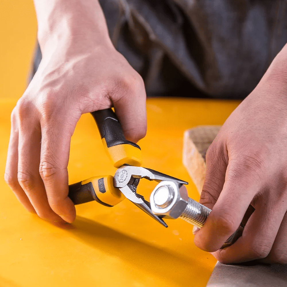 Длинногубцы Deli YS EDL2106Z, 160 мм, 2-х компонентные рукоятки - 5