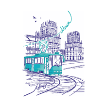 Футболка оверсайз унисекс "Ворота Минска", XS-S, темно-синий