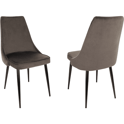 Стул Бюрократ "CH-K4_2", ткань, коричневый, металл, комплект 2 штуки