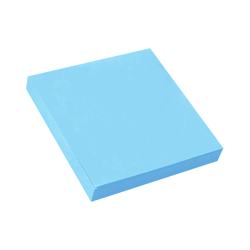 Бумага для заметок на клейкой основе "Yesli:", 75x75 мм, 100 листов, голубой пастель