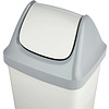Урна для мусора 50л "Luscan Swing", пластик, с крышкой, серый - 4