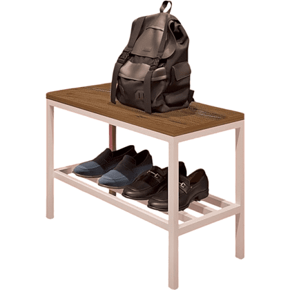 Обувница ALLERD 1 RION, белый муар, Дуб Нокс