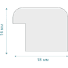 Фоторамка "Д18КЛ/1522", 21x30 см, клен - 4