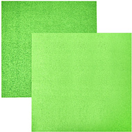 Салфетка из микроволокна прорезиненная, 250г/м2, 30х30см, 2шт/упак, зеленый