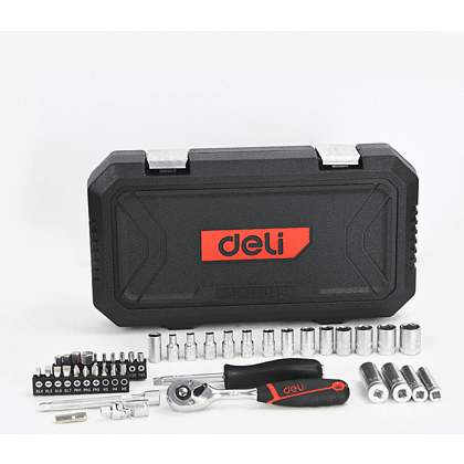 Набор инструмента 1/4" Deli RS EDQ41043, 43 шт - 2