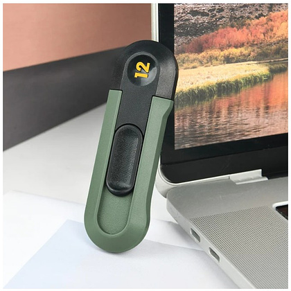 Нож строительный Deli HS HT4007L, 80x25 мм, Soft Touch, зеленый - 5