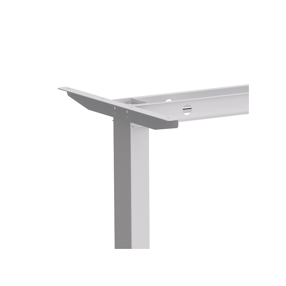 Стол с электроприводом WellDesk Basic 1200x675х18 белый/дуб стирлинг (9191460+9197777) - 6