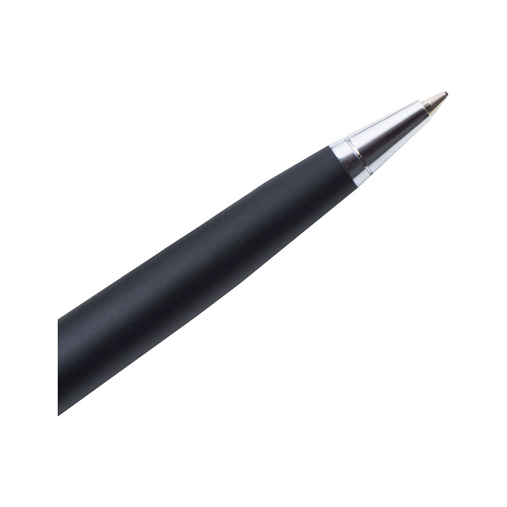 Набор ручек "Shadow": ручка шариковая автоматическая и роллер, черный, серебристый - 3