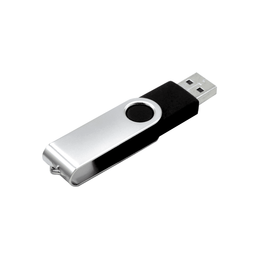 USB Flash 2.0 16 Gb VDF-008, пластик, метал, черный  - 2