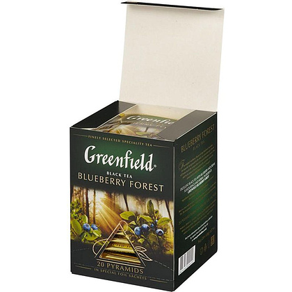 Чай "Greenfield" Blueberry Forest, 20 пакетиков x1.8 г, черный - 2