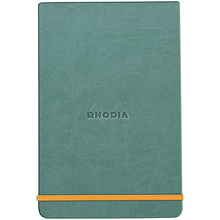 Блокнот "Rhodiarama Webnotepad" на резинке, A5, 96 листов, линейка, морская волна